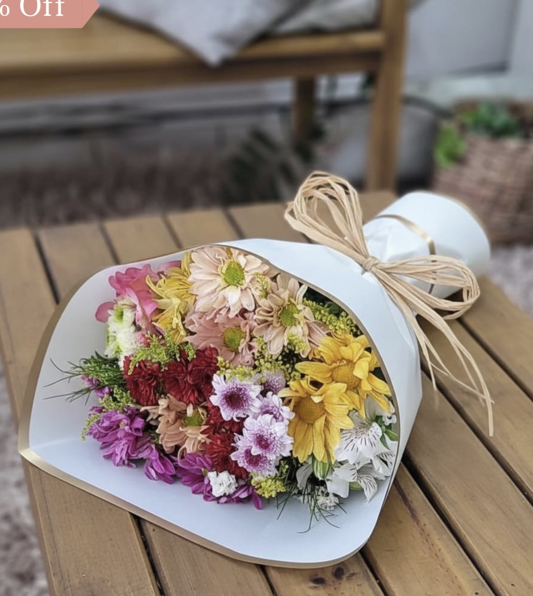 Buqu�s com Flores do Campo